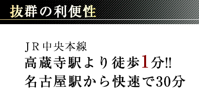 春日井高蔵寺駅前貸し会議室の利便性